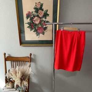 J. Crew coral pencil skirt